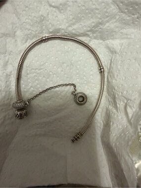 Pandora Charm Bracelet with Safety Chain